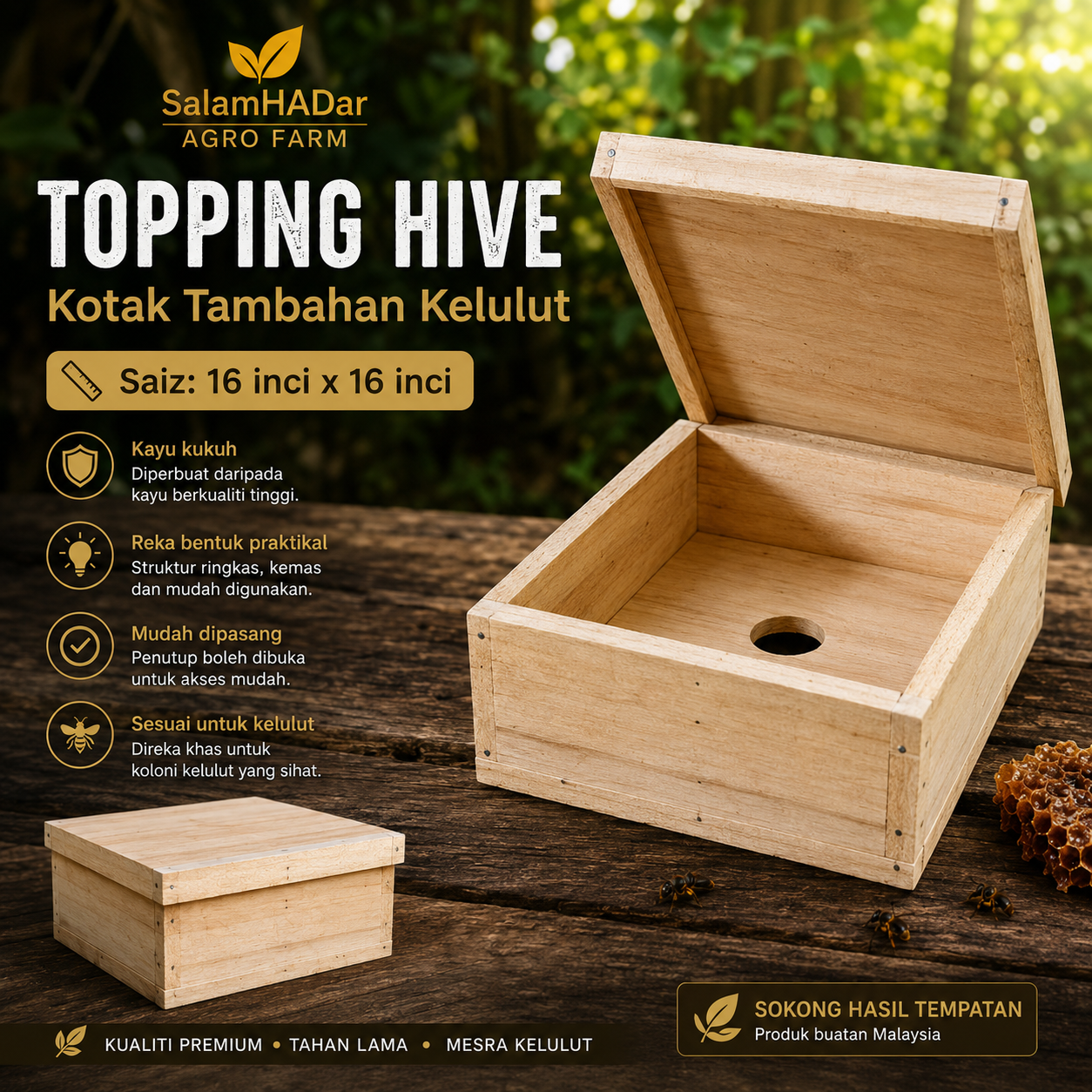 Topping Madu Clear View